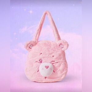 NWOT Pink Care Bear Plush Tote Bag